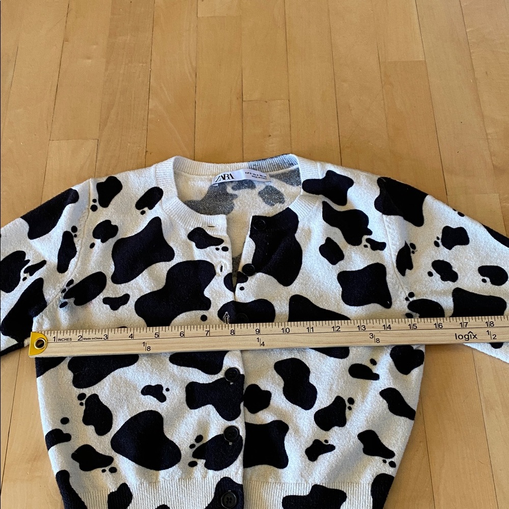 Zara Black and White Patterned Sweater - Picture 3 of 9